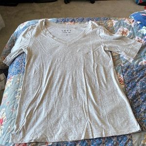 Loft sparkle gray t-shirt